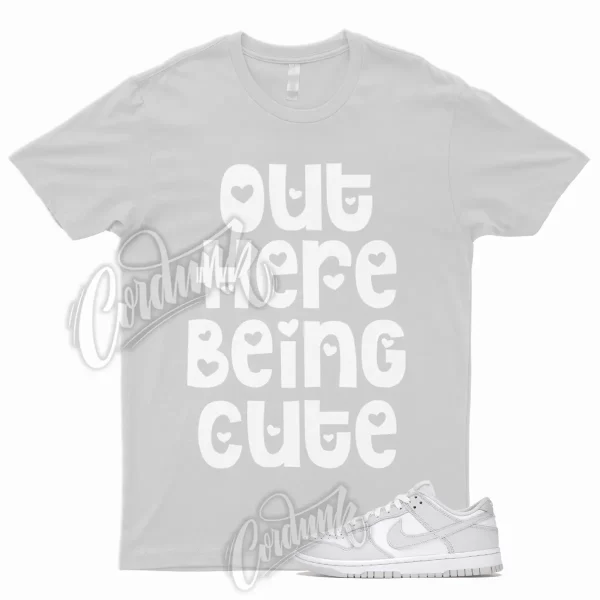 CUTE T Shirt to Match Dunk Low Photon Dust Mid High 1 Grey Toe Particle WMNS Jezsport.com