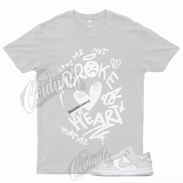 BROKEN T Shirt to Match Dunk Low Photon Dust Mid High 1 Grey Toe Particle WMNS Jezsport.com