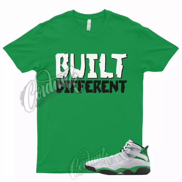 BUILT Shirt to Match Jordan 6 Rings Lucky Green Pine Stadium Mid High Two Trey 1 Jezsport.com