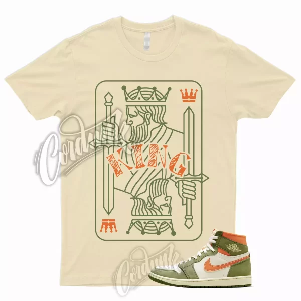 KING T Shirt for 1 High Celadon Sky J Light Olive Bright Mandarin Coconut Milk Jezsport.com