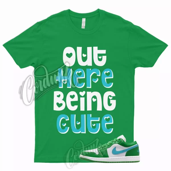 CUTE T Shirt to Match Jordan 1 Low Lucky Green Stadium Aquatone Aqua Dunk High 2 Jezsport.com