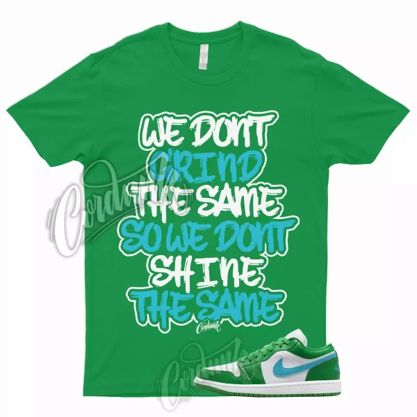 GRIND Shirt to Match Jordan 1 Low Lucky Green Stadium Aquatone Aqua Dunk High 2 Jezsport.com