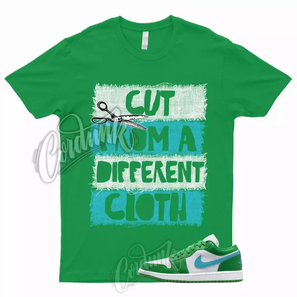 CUT T Shirt to Match Jordan 1 Low Lucky Green Stadium Aquatone Aqua Dunk High 2 Jezsport.com