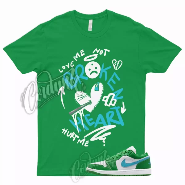 BROKEN Shirt to Match Jordan 1 Low Lucky Green Stadium Aquatone Aqua Dunk High 2 Jezsport.com