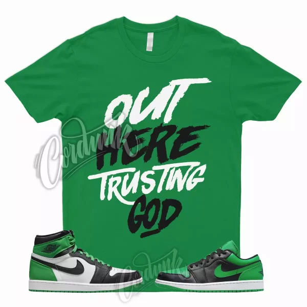 TG T Shirt to Match 1 High Lucky Green Mid Dunk Pine Stadium Kelly 3 13 2 Low Jezsport.com