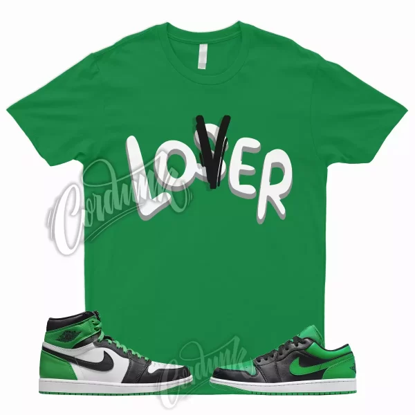 LOVER T Shirt to Match 1 High Lucky Green Mid Dunk Pine Stadium Kelly 3 13 2 Low Jezsport.com