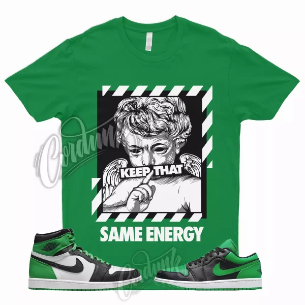 ENERGYT Shirt to Match 1 High Lucky Green Mid Dunk Pine Stadium Kelly 3 13 2 Low Jezsport.com