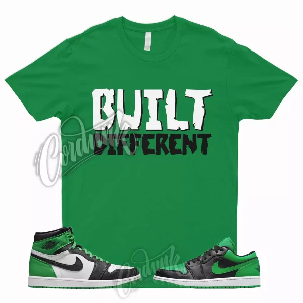 BUILT T Shirt to Match 1 High Lucky Green Mid Dunk Pine Stadium Kelly 3 13 2 Low Jezsport.com