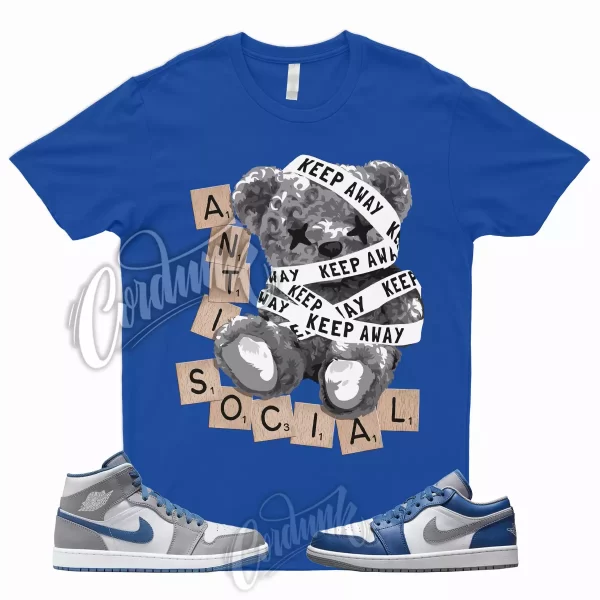 ANTI T Shirt to Match 1 Low True Blue Cement Shadow Grey 3 High Dunk Mid High 5 Jezsport.com