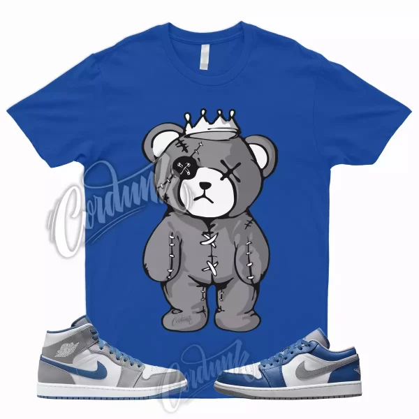 CROWN T Shirt to Match 1 Low True Blue Cement Shadow Grey 3 High Dunk Mid High 5 Jezsport.com