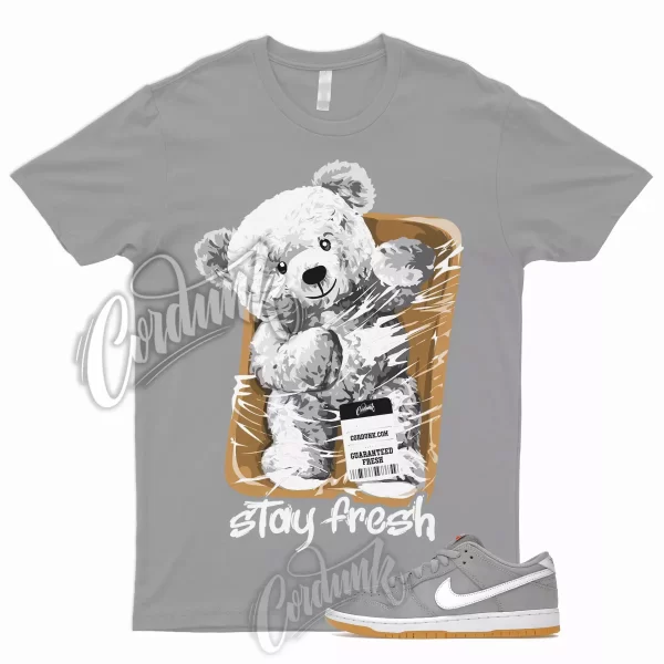 STAY T Shirt to Match SB Dunk Low Grey Gum Wolf Light Brown Pure Platinum Toe 1 Jezsport.com