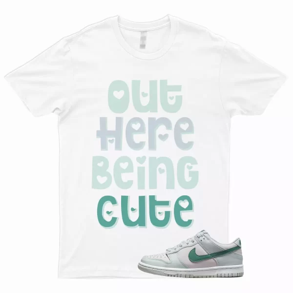 CUTE T Shirt to Match Dunk Low Mineral Teal GS Football Grey Pearl Pink Easter 1 Jezsport.com