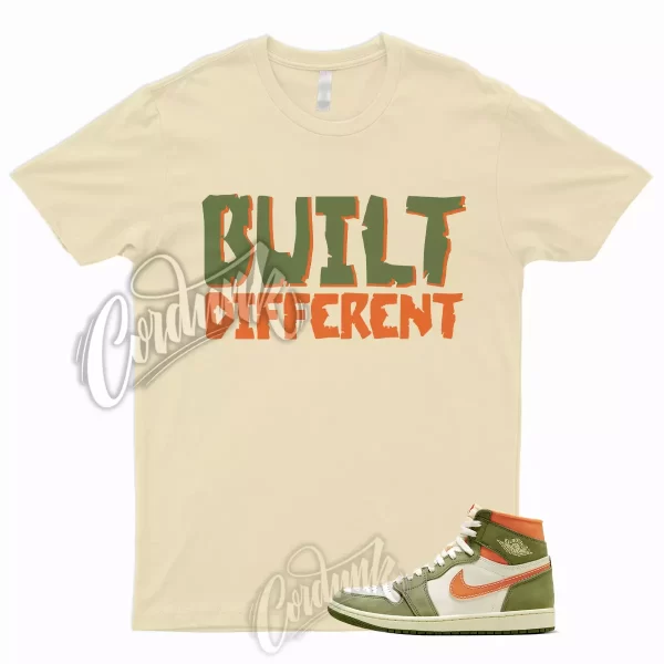 BUILT T Shirt for 1 High Celadon Sky J Light Olive Bright Mandarin Coconut Milk Jezsport.com