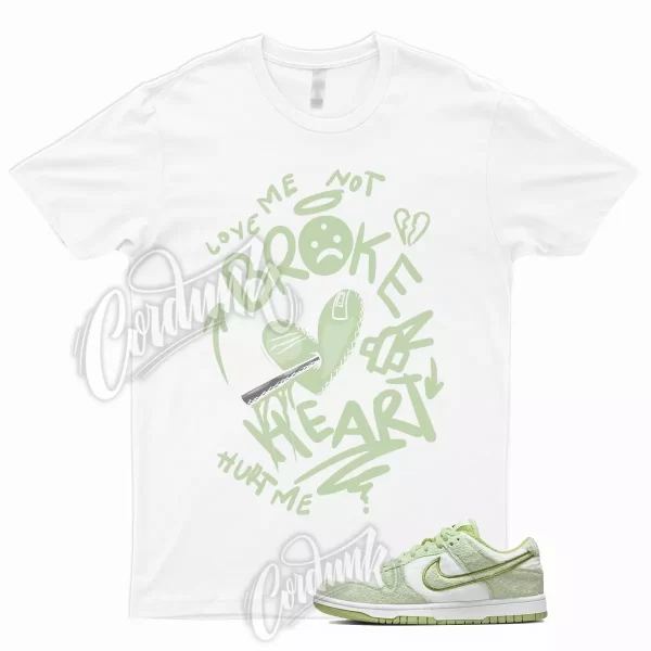 BROKEN T Shirt to Match Dunk Low SE Fleece Pack Honeydew Phantom Alligator WMNS Jezsport.com