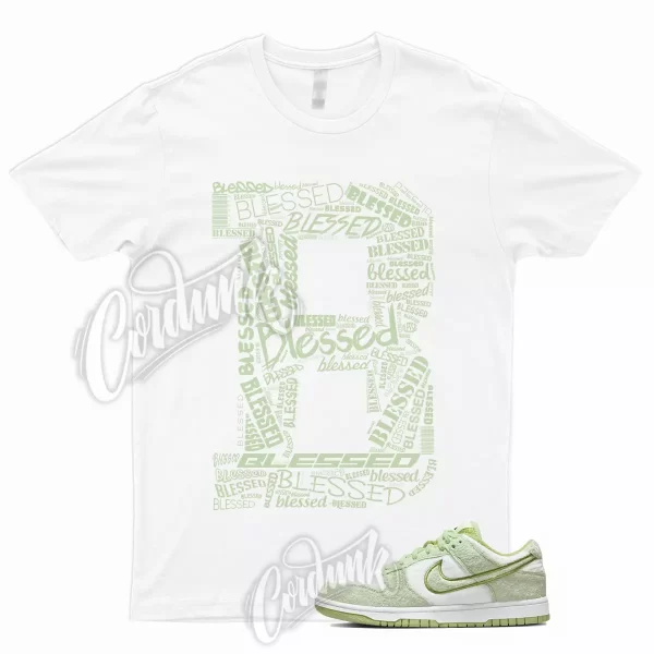 BLESSED Shirt to Match Dunk Low SE Fleece Pack Honeydew Phantom Alligator WMNS Jezsport.com