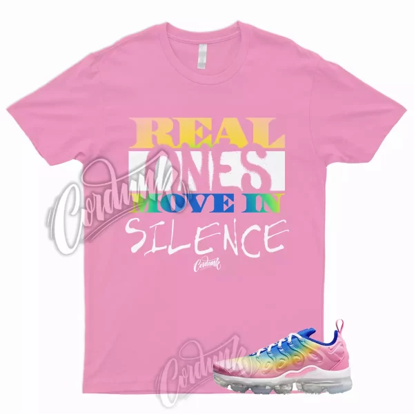 R1 T Shirt to Match Air VaporMax Plus Rainbow Pink Spell Citron Pulse Spring Jezsport.com