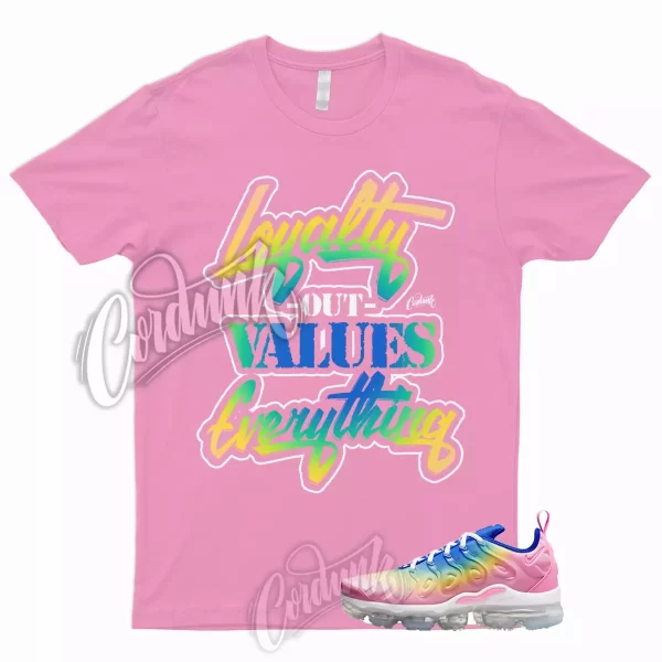 LYLTY T Shirt to Match Air VaporMax Plus Rainbow Pink Spell Citron Pulse Spring Jezsport.com