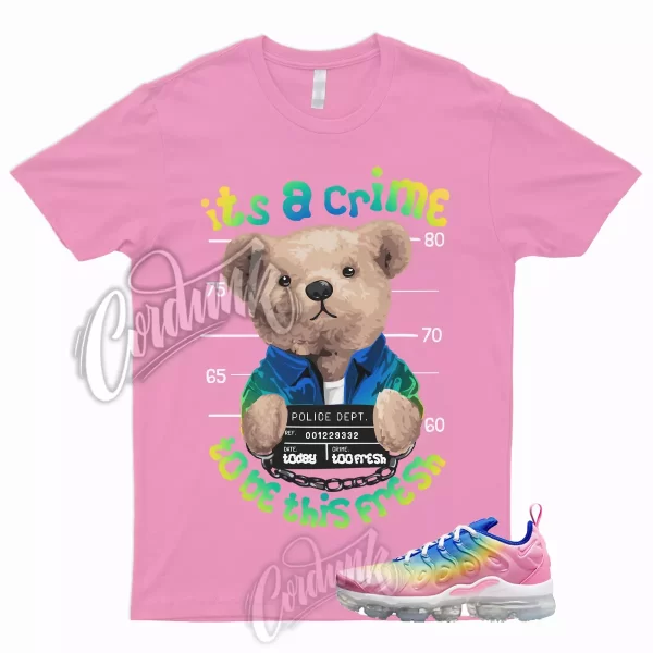 CRIME T Shirt to Match Air VaporMax Plus Rainbow Pink Spell Citron Pulse Spring Jezsport.com