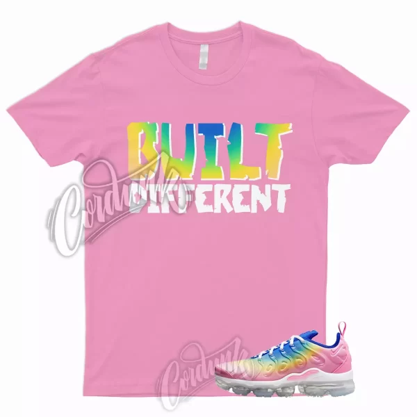 BUILT T Shirt to Match Air VaporMax Plus Rainbow Pink Spell Citron Pulse Spring Jezsport.com