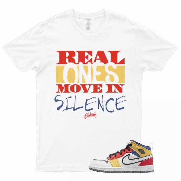 R1 T Shirt to Match 1 Mid GS Multicolor Picante Red French Blue Topaz Gold SE Jezsport.com