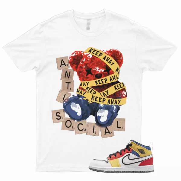 ANTI T Shirt to Match 1 Mid GS Multicolor Picante Red French Blue Topaz Gold SE Jezsport.com