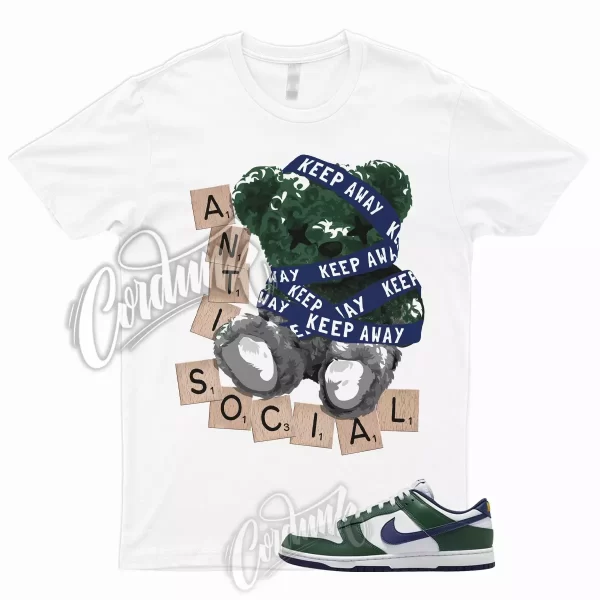 ANTI T Shirt for Dunk Low Fir Midnight Navy White University Gold Green Mid 1 Jezsport.com