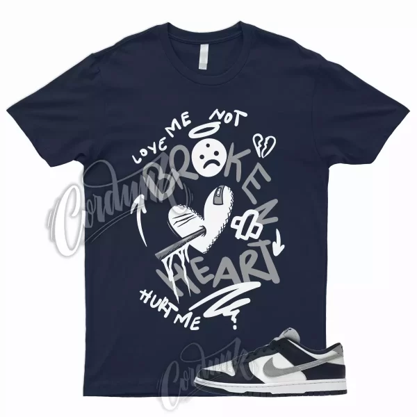 BROKEN Shirt to Match Dunk Low Summit White Midnight Navy Midnight Smoke Grey 1 Jezsport.com