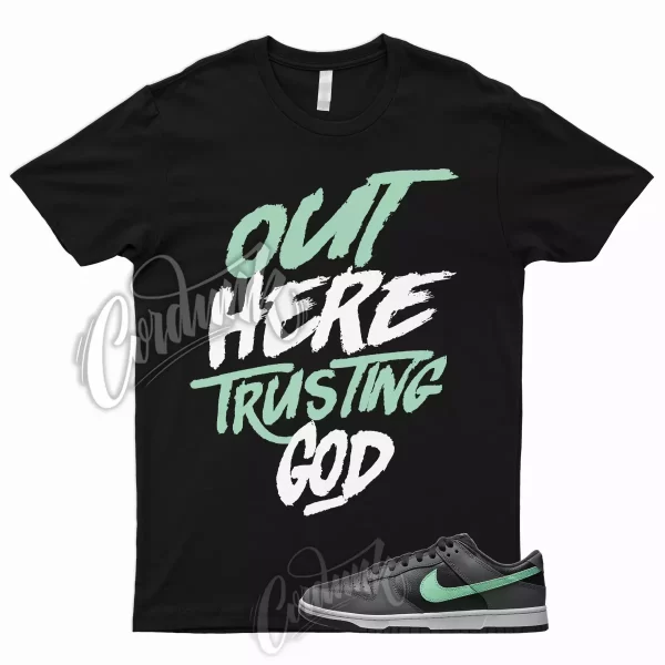 TG T Shirt to Match Dunk Low Retro Green Glow Dark Grey Shadow Lime Jezsport.com