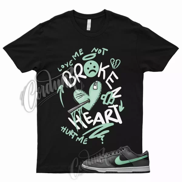 BROKEN T Shirt to Match Dunk Low Retro Green Glow Dark Grey Shadow Lime Jezsport.com