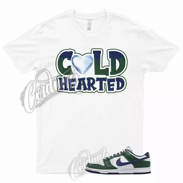 COLD T Shirt for Dunk Low Fir Midnight Navy White University Gold Green Mid 1 Jezsport.com