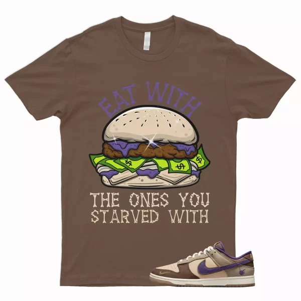 EAT T Shirt for Dunk Low Setsubun Tan Beige Brown Court Purple Khaki Onyx 1 Jezsport.com