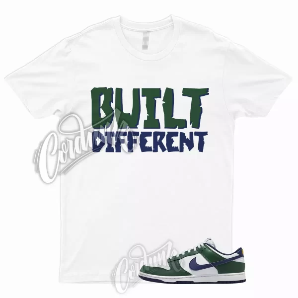 BUILT Shirt for Dunk Low Fir Midnight Navy White University Gold Green Mid 1 Jezsport.com