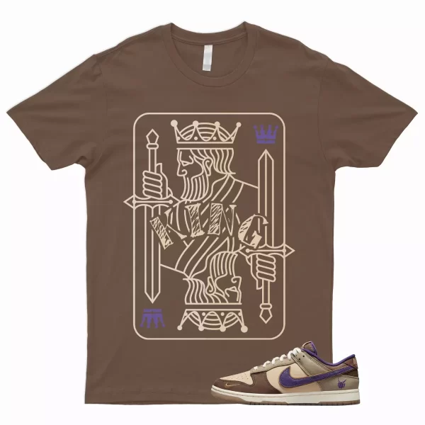 KING T Shirt for Dunk Low Setsubun Tan Beige Brown Court Purple Khaki Onyx 1 Jezsport.com