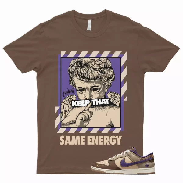 ENERGY T Shirt for Dunk Low Setsubun Tan Beige Brown Court Purple Khaki Onyx 1 Jezsport.com