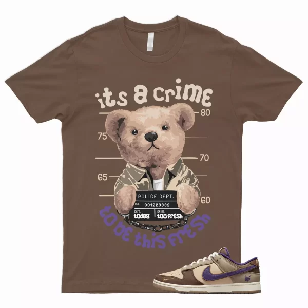 CRIME T Shirt for Dunk Low Setsubun Tan Beige Brown Court Purple Khaki Onyx 1 Jezsport.com