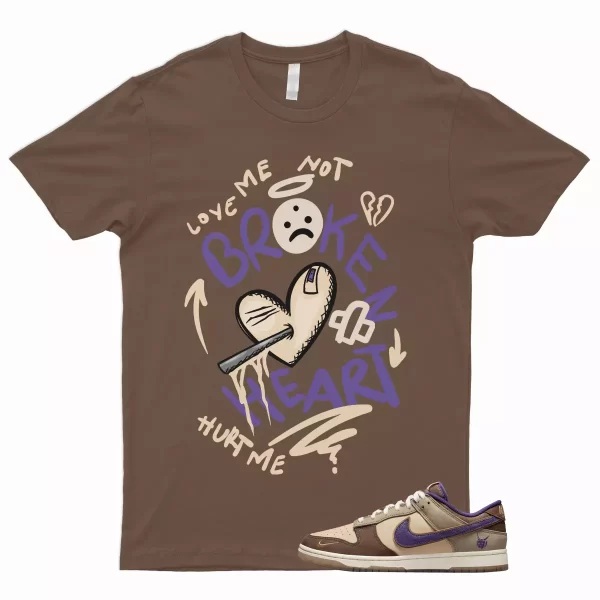 BROKEN T Shirt for Dunk Low Setsubun Tan Beige Brown Court Purple Khaki Onyx 1 Jezsport.com