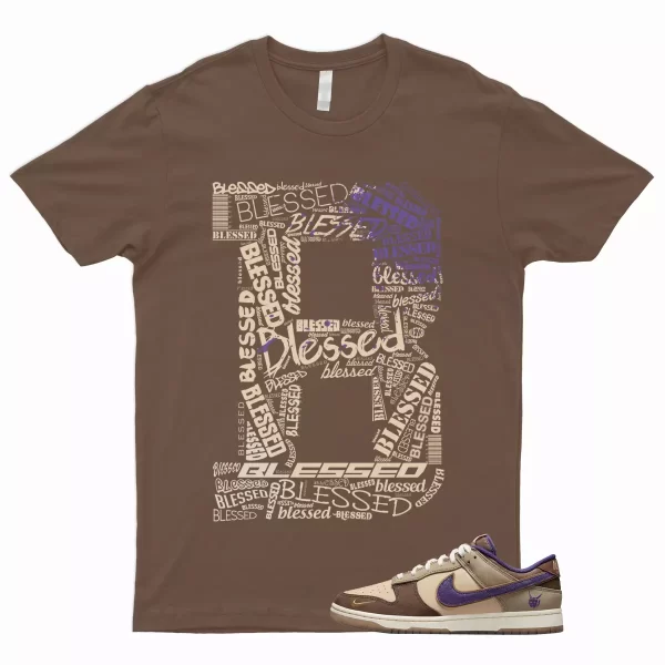 BLESSED T Shirt for Dunk Low Setsubun Tan Beige Brown Court Purple Khaki Onyx 1 Jezsport.com