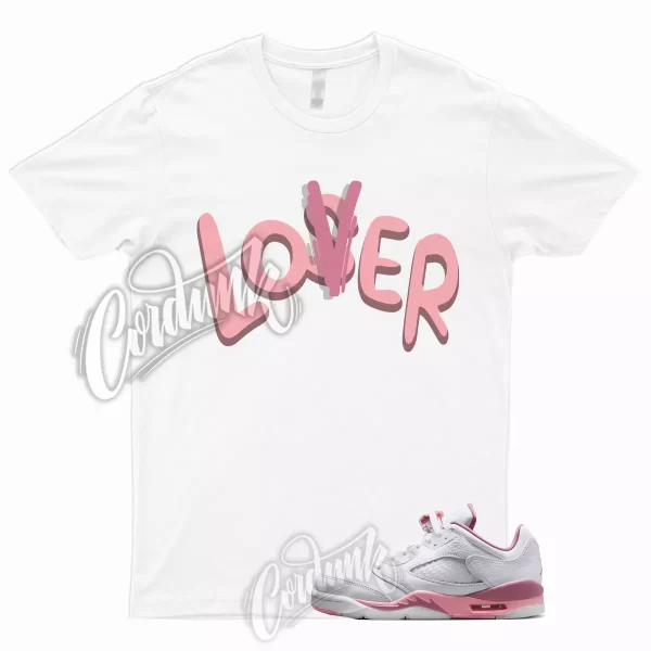 LOVER T Shirt to Match 5 Low GS Desert Berry Coral Chalk Pink Dunk Low Mid 1 Jezsport.com