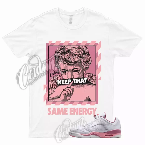 ENERGY T Shirt to Match 5 Low GS Desert Berry Coral Chalk Pink Dunk Low Mid 1 Jezsport.com