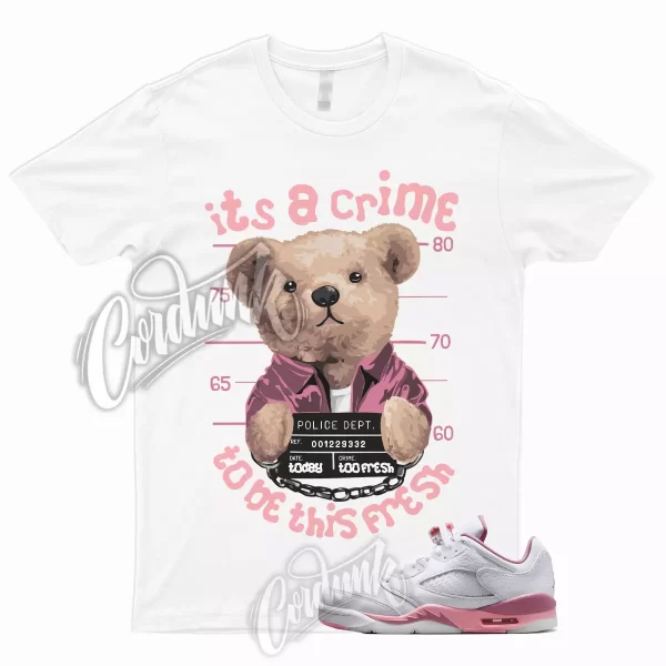 CRIME T Shirt to Match 5 Low GS Desert Berry Coral Chalk Pink Dunk Low Mid 1 Jezsport.com