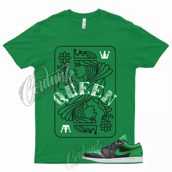 QUEEN T Shirt to Match Low Lucky Green Mid High Dunk Pine Stadium Kelly 3 5 13 1 Jezsport.com