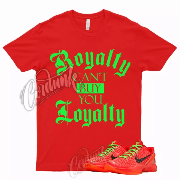 RYLTY Shirt to Match 6 Christmas Bright Crimson Red Electric Green Neon Reverse Jezsport.com