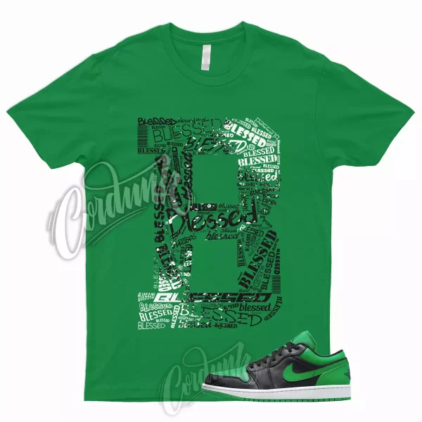 BLESSED Shirt to Match Low Lucky Green Mid High Dunk Pine Stadium Kelly 3 5 13 1 Jezsport.com