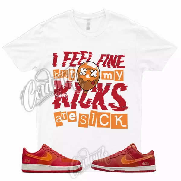 SICK T Shirt for Dunk Low ATL University Red Bright Crimson Atlanta Air Force 1 Jezsport.com