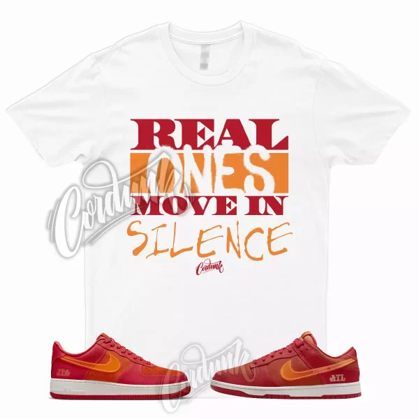 R1 T Shirt for Dunk Low ATL University Red Bright Crimson Atlanta Air Force 1 Jezsport.com