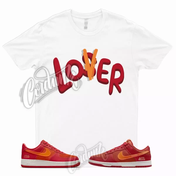 LOVER Shirt for Dunk Low ATL University Red Bright Crimson Atlanta Air Force 1 Jezsport.com