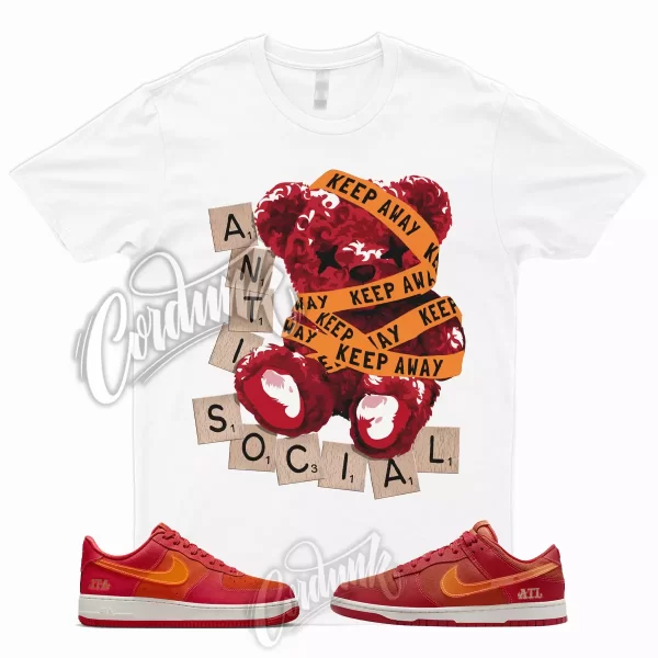 ANTI T Shirt for Dunk Low ATL University Red Bright Crimson Atlanta Air Force 1 Jezsport.com