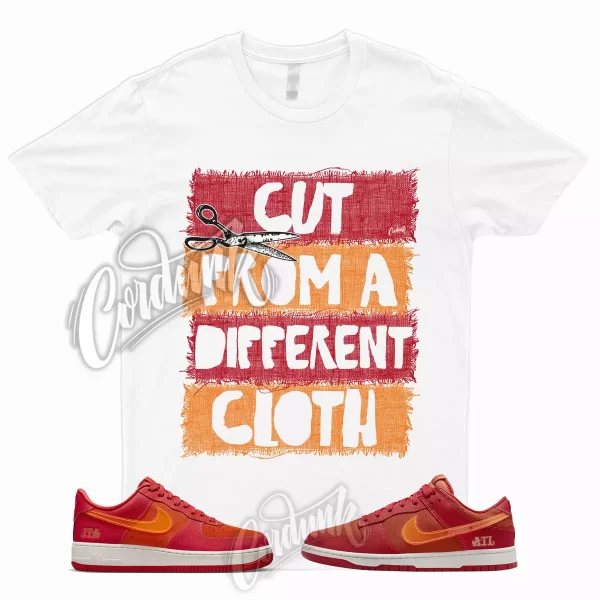 CUT T Shirt for Dunk Low ATL University Red Bright Crimson Atlanta Air Force 1 Jezsport.com