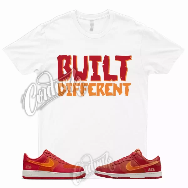 BUILT T Shirt for Dunk Low ATL University Red Bright Crimson Atlanta Air Force 1 Jezsport.com