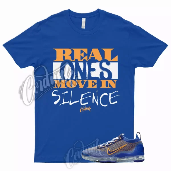 R1 T Shirt for Vapormax Flyknit 2021 Game Royal Blue Vivid Orange Knicks 1 Jezsport.com